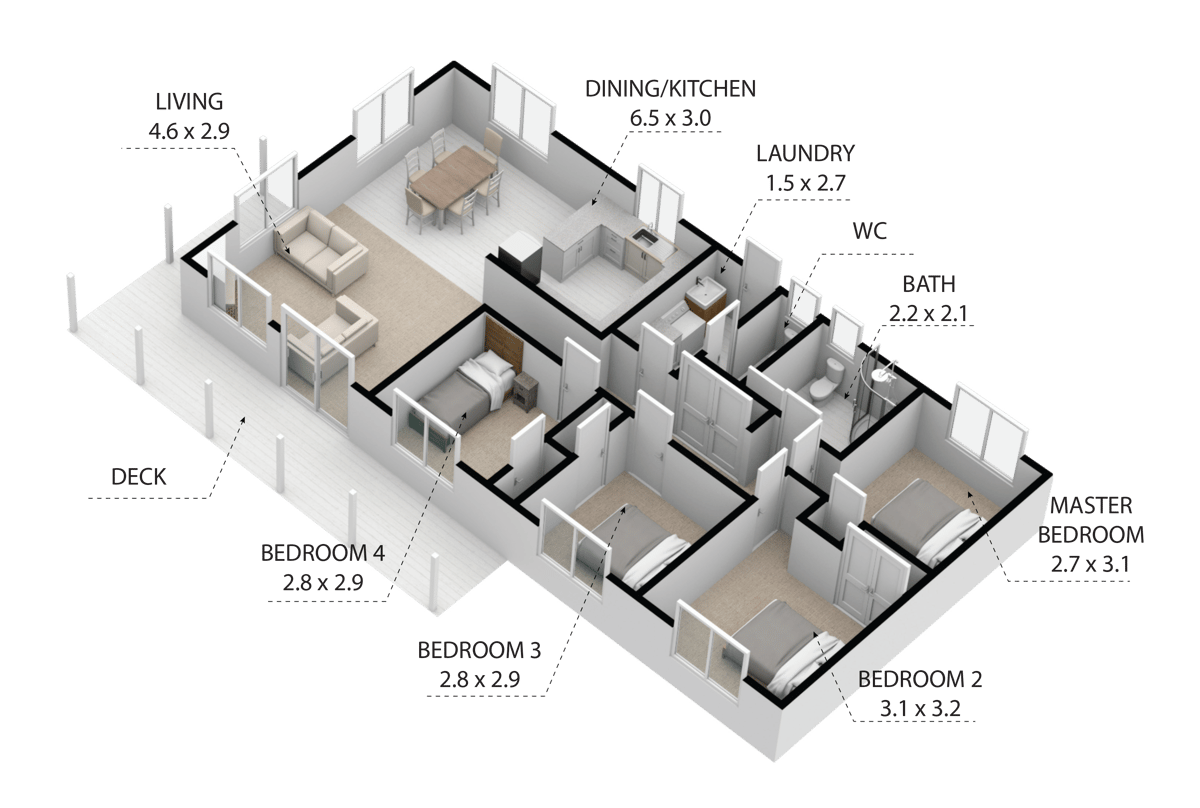 4 BEDROOM - WISCONSIN