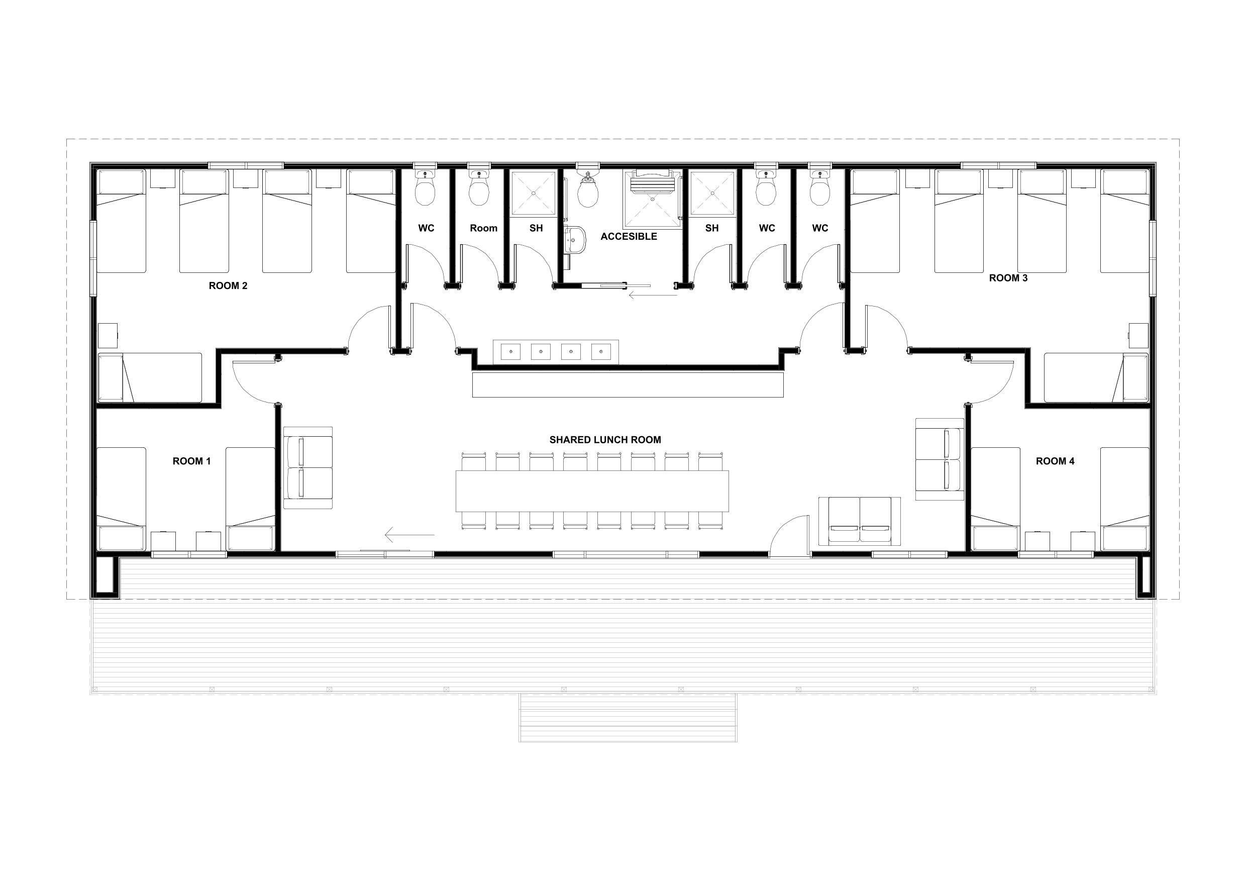 Tekapo prefab floor plan design