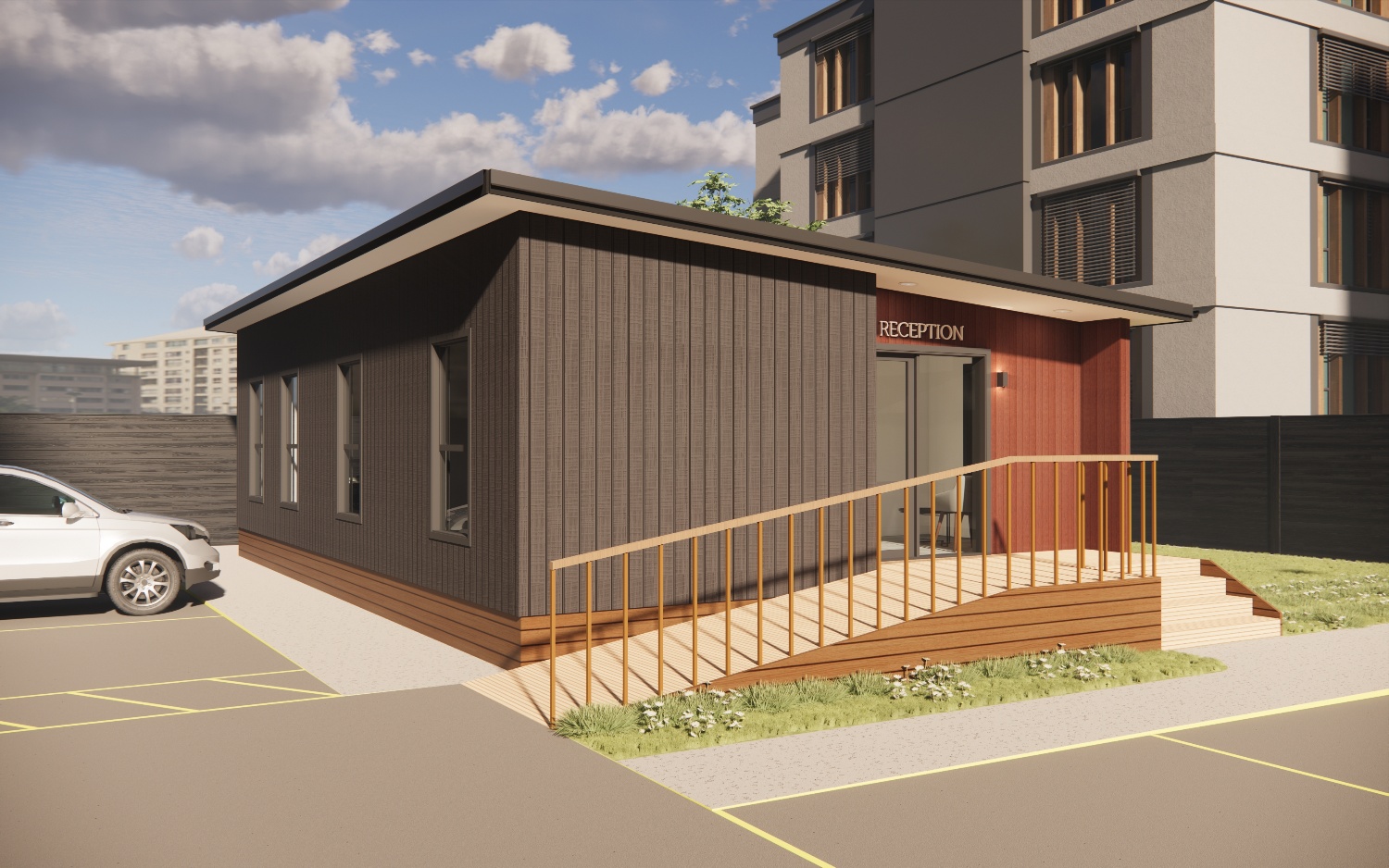 Flow 86 Transportable office plan