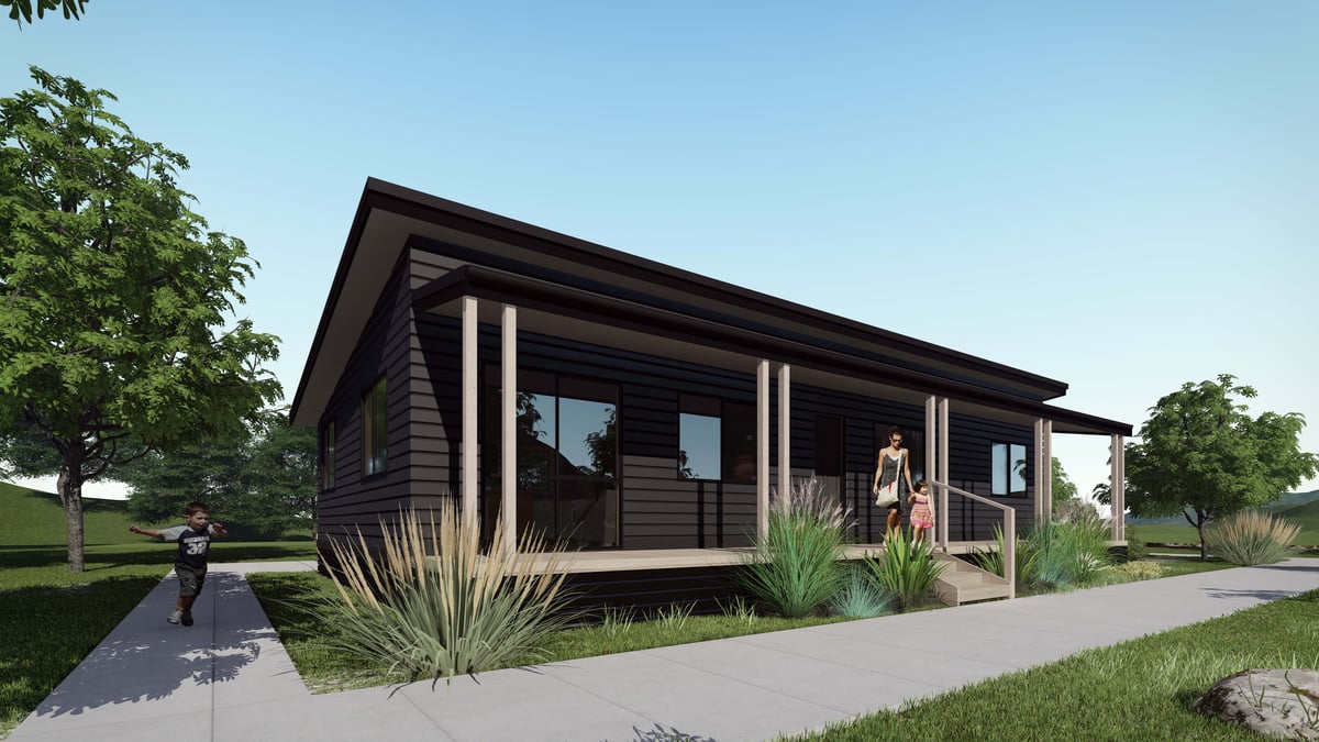 Three Bedroom 100sqm Haast Render 2 - February 2020